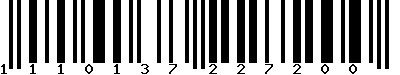 EAN-13 : 1110137227200
