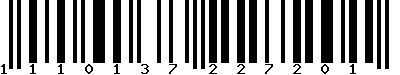 EAN-13 : 1110137227201