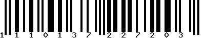 EAN-13 : 1110137227203