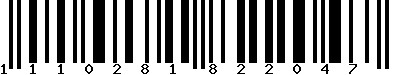 EAN-13 : 1110281822047
