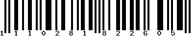EAN-13 : 1110281822605