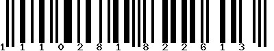 EAN-13 : 1110281822613
