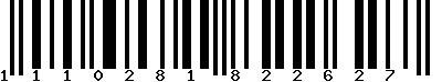 EAN-13 : 1110281822627