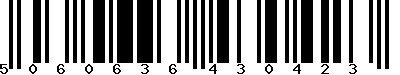 EAN-13 : 5060636430423