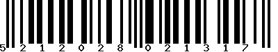 EAN-13 : 5212028021317