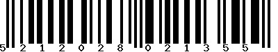 EAN-13 : 5212028021355