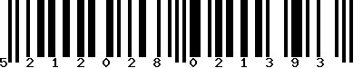 EAN-13 : 5212028021393